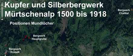 Satellitenbild Bergwerke Mürtschenalp