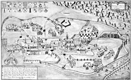 Ansicht des Klosters um 1562 Sankt Blasien